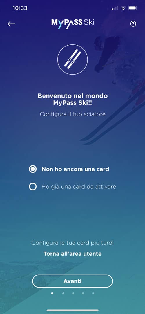 create an account, Skiers and Cards