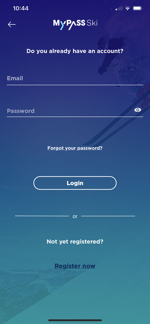 Log into my account, Log into my account