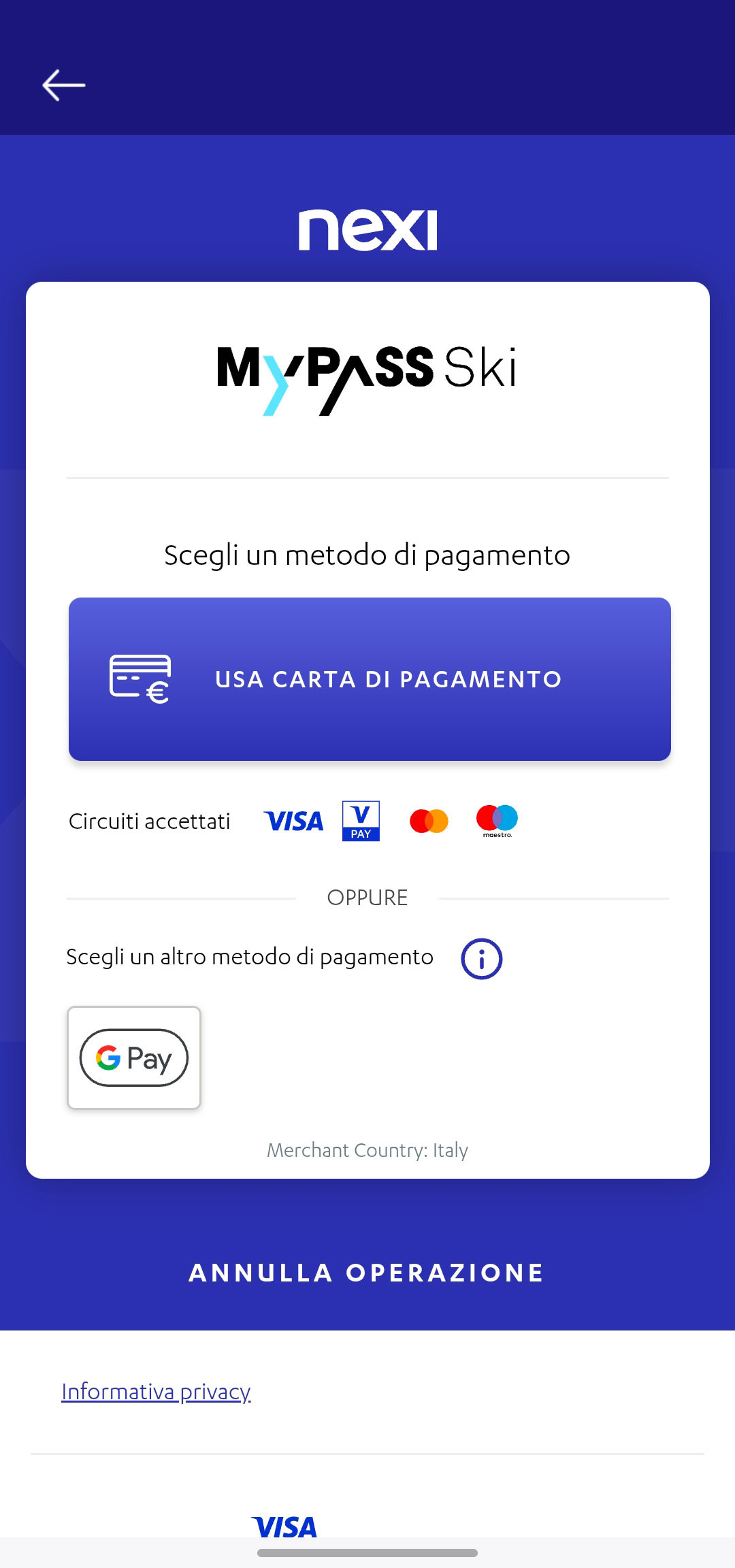 pagamenti, Pagamenti