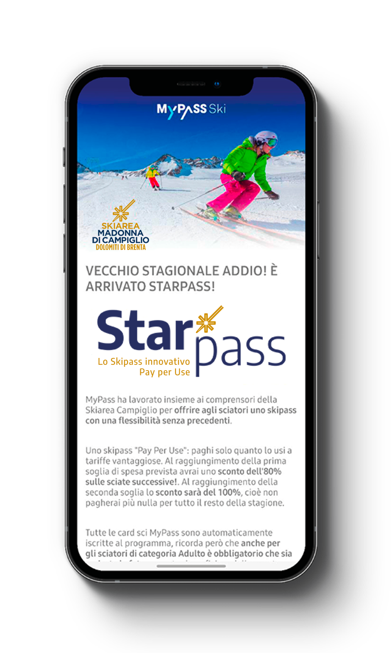 Seasonal Pay per Use, Seasonal Pay Per Use &#8211; Skiarea Madonna di Campiglio Dolomiti di Brenta
